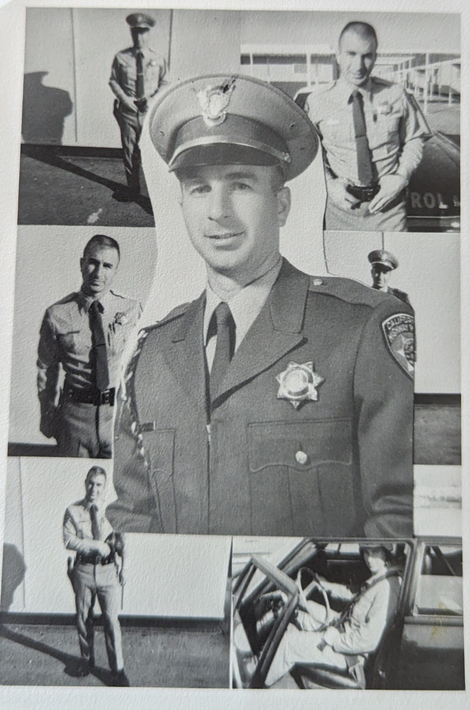 One of his collage artworks